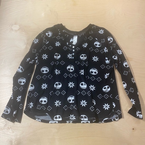 Nightmare Before Christmas Long Sleeve Sleepware Top 2X (GA) - Picture 1 of 14